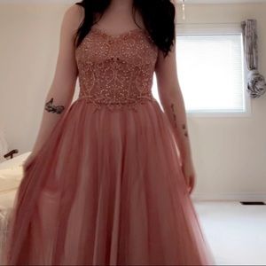 Rose Gold Prom Dress